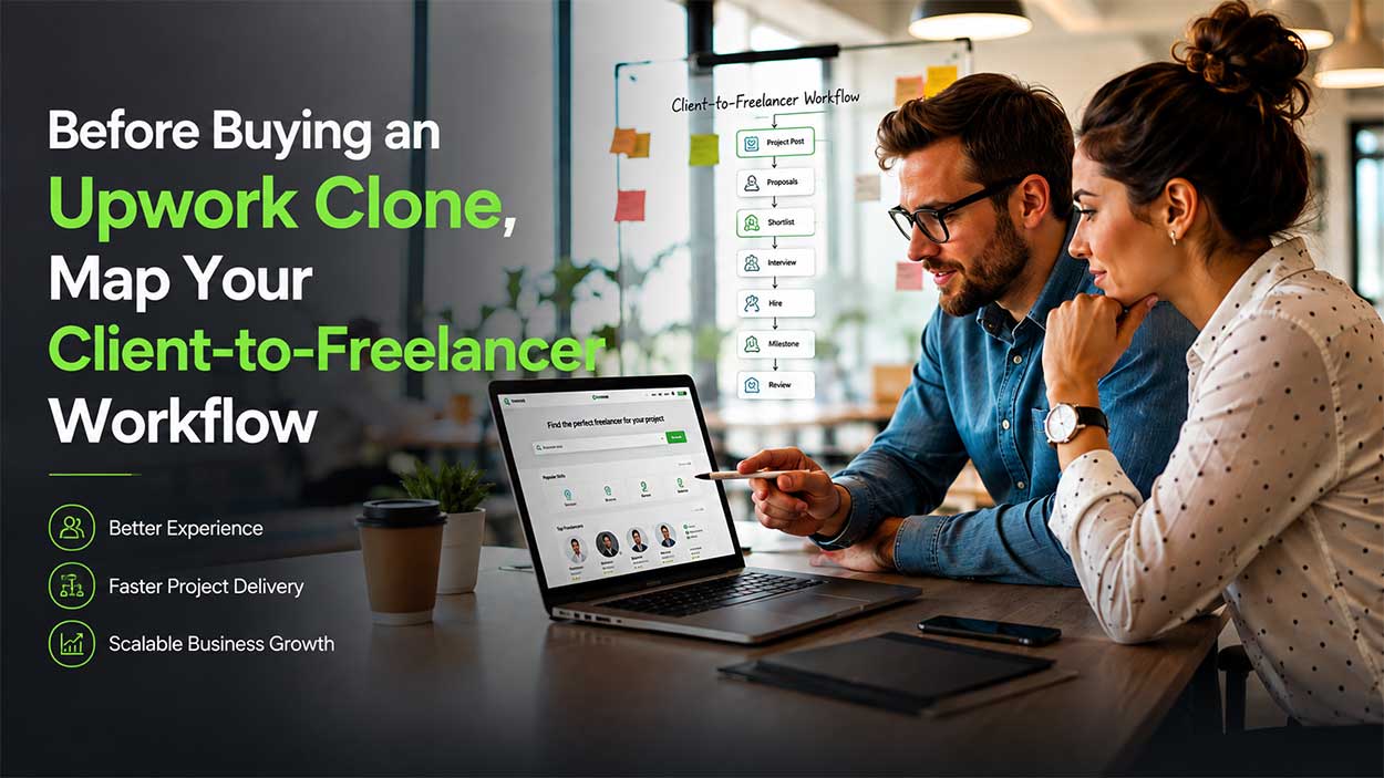 Before Buying an Upwork Clone, Map Your Client-to-Freelancer Workflow