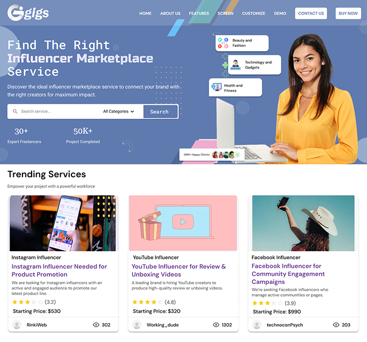 Influencer Marketplace