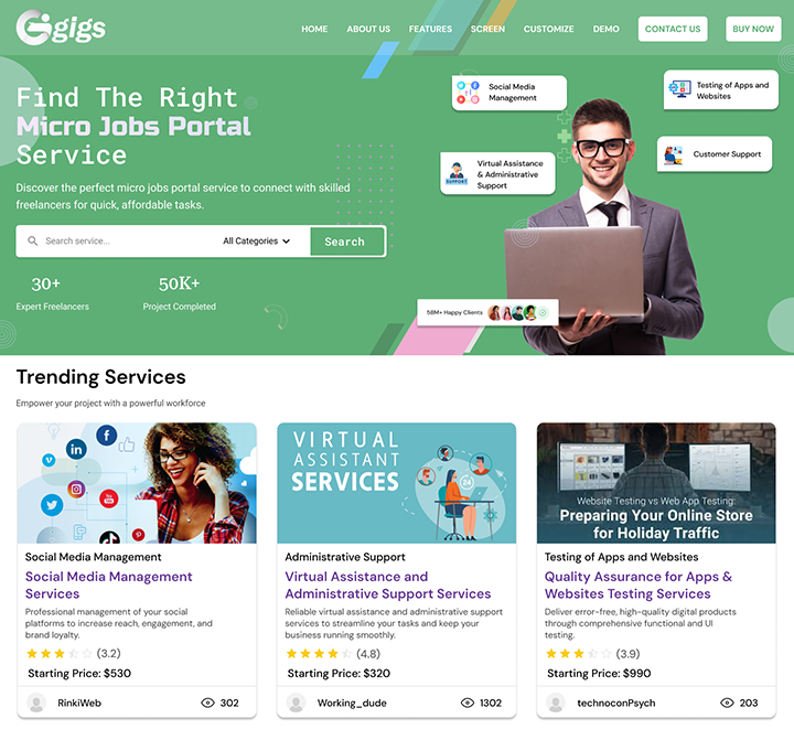 Micro Jobs Portal
